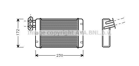 AVA QUALITY COOLING Soojusvaheti,salongiküte AU6058